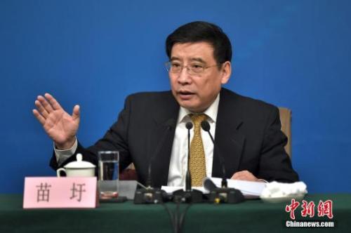 資料圖：苗圩。<a target='_blank' href='http://www.chinanews.com/'>中新社</a>記者金碩攝