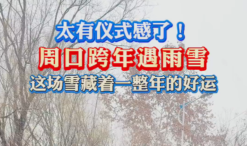 太有儀式感了！周口跨年遇雨雪 這場雪藏著一整年的好運(yùn)